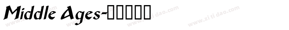 Middle Ages字体转换
